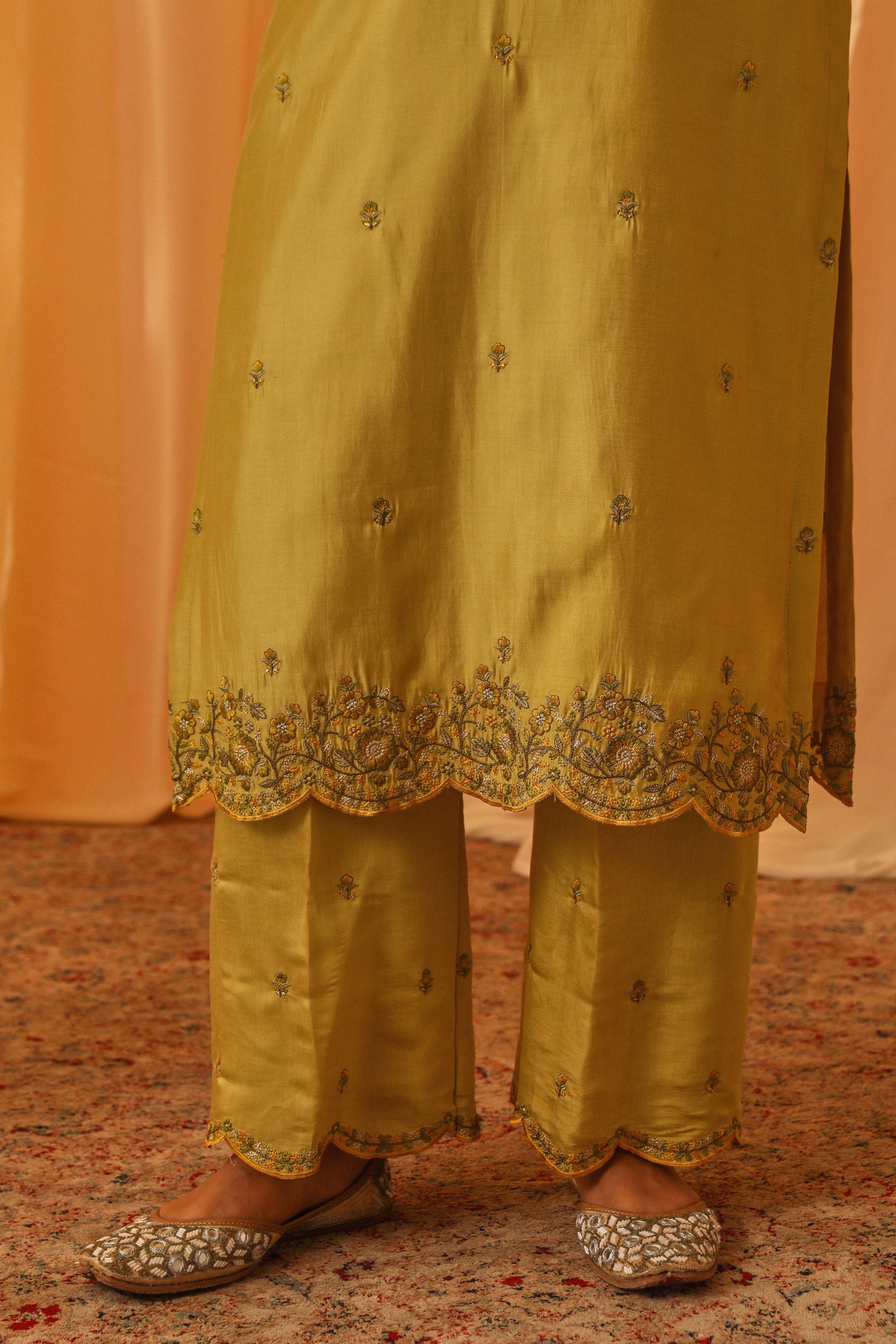 Shonima Kaul in ANYA - Yellow Chanderi Suit Set