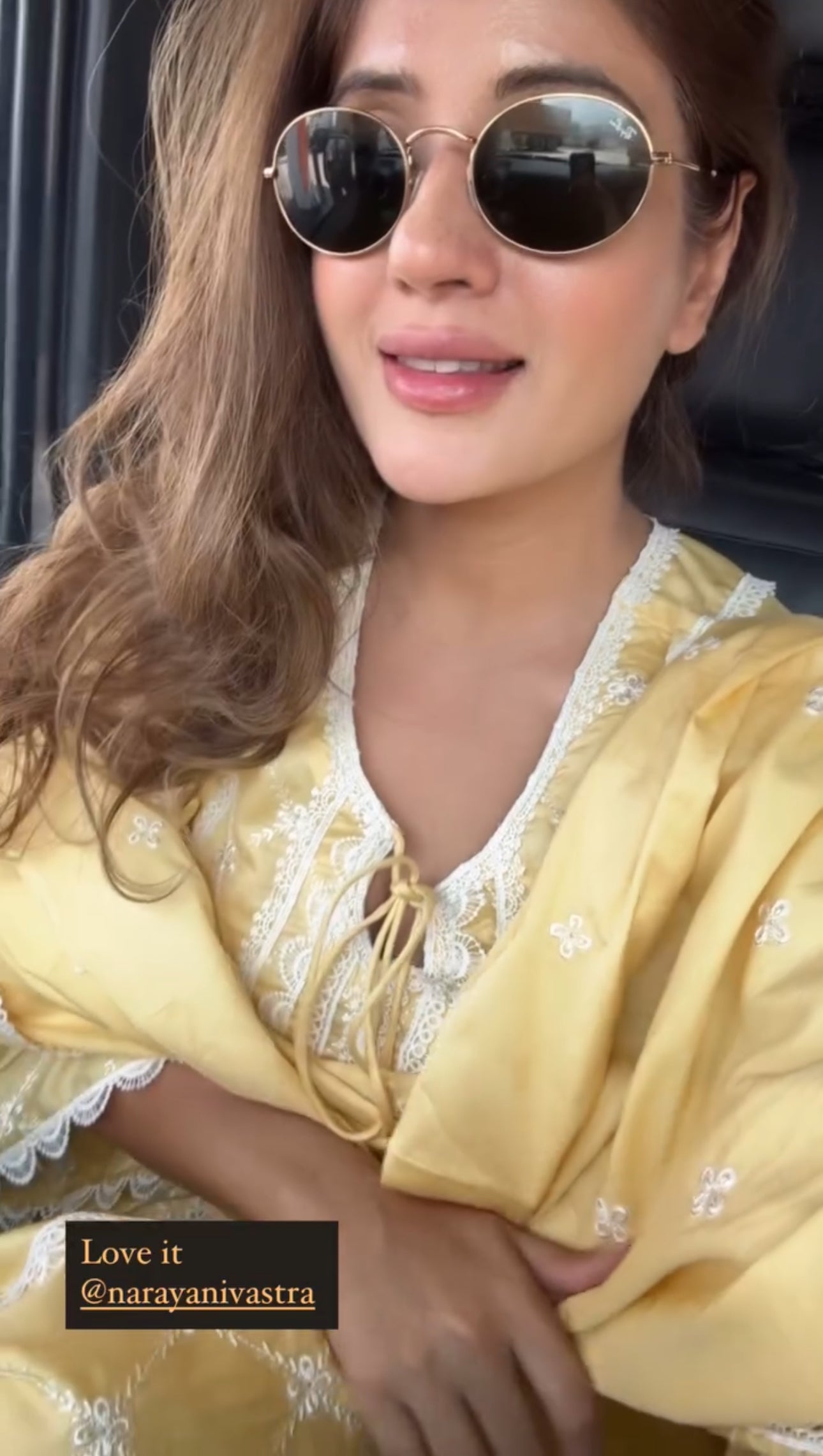 Leena Bhushan (@facestoriesbyleenabhusan) in KIRAN - Yellow Cotton Suit Set