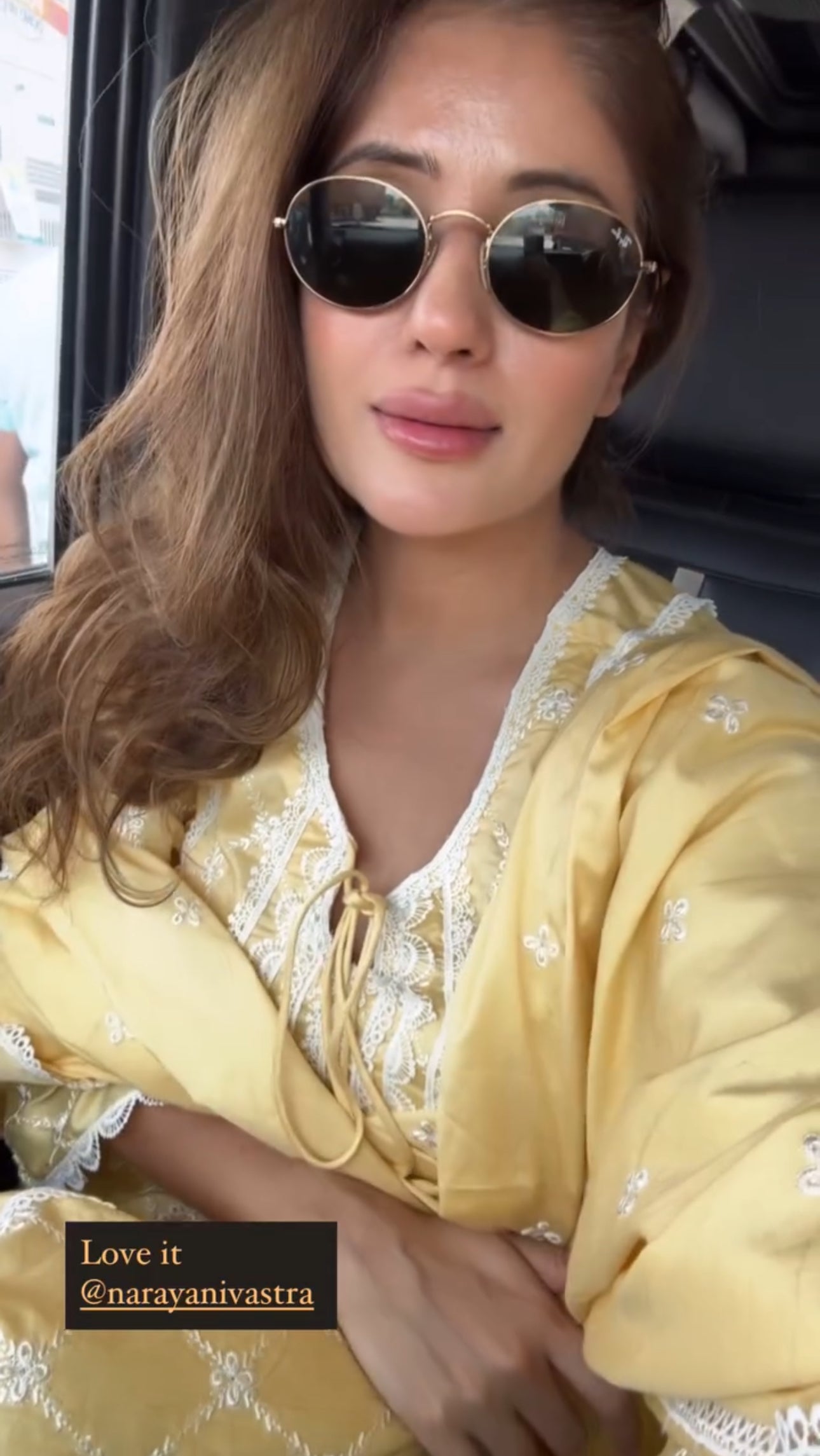Leena Bhushan (@facestoriesbyleenabhusan) in KIRAN - Yellow Cotton Suit Set