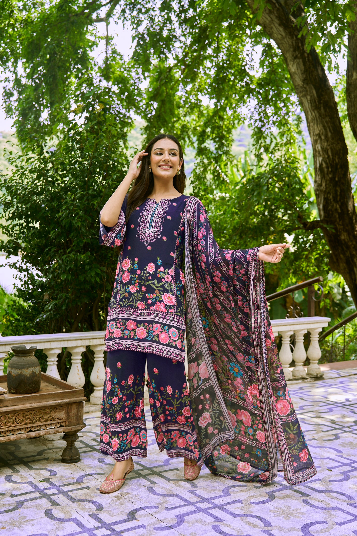 KHUSHBU - Blue Suit Set