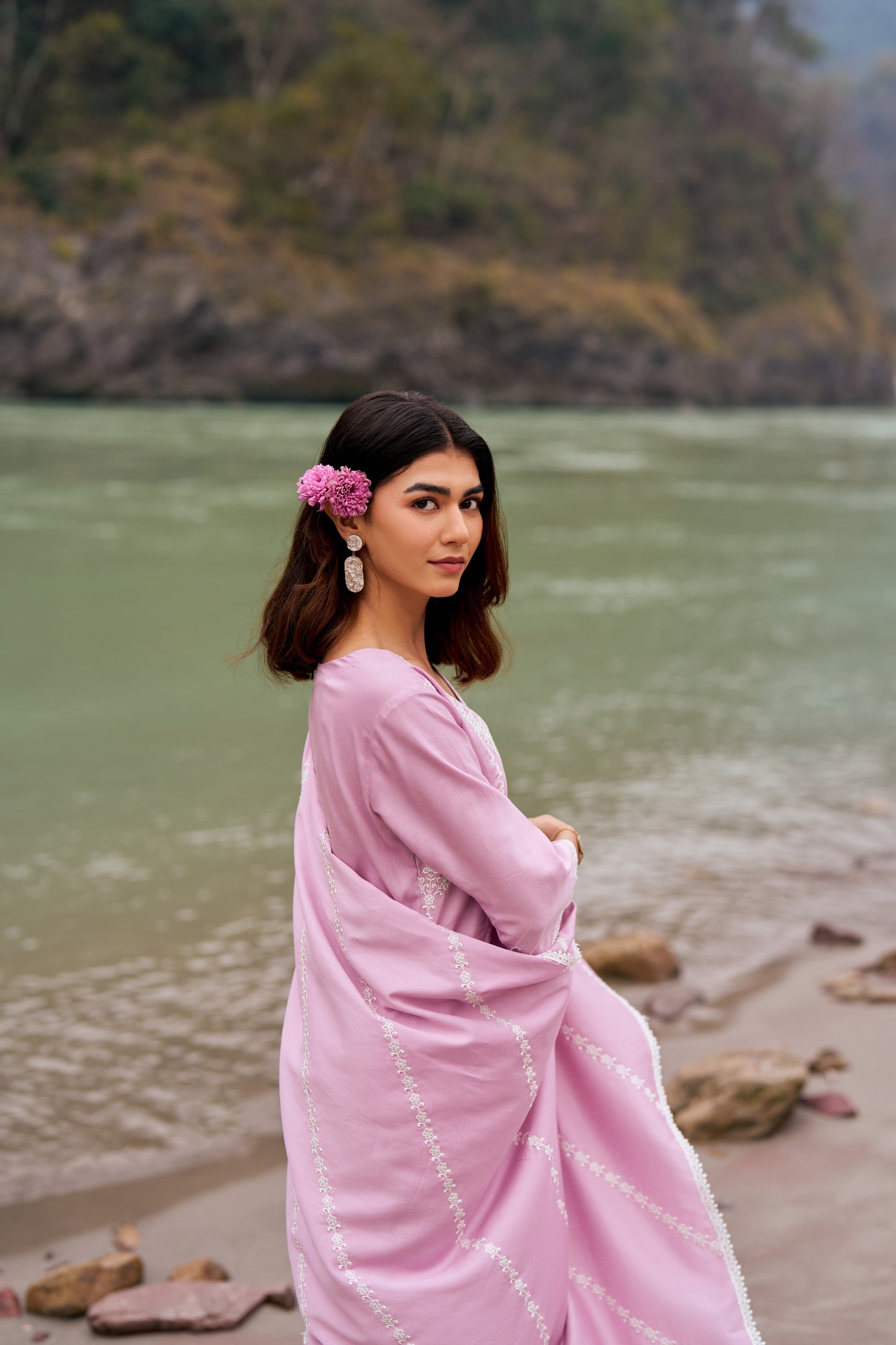 MEGHA - Lavender Cotton Suit Set