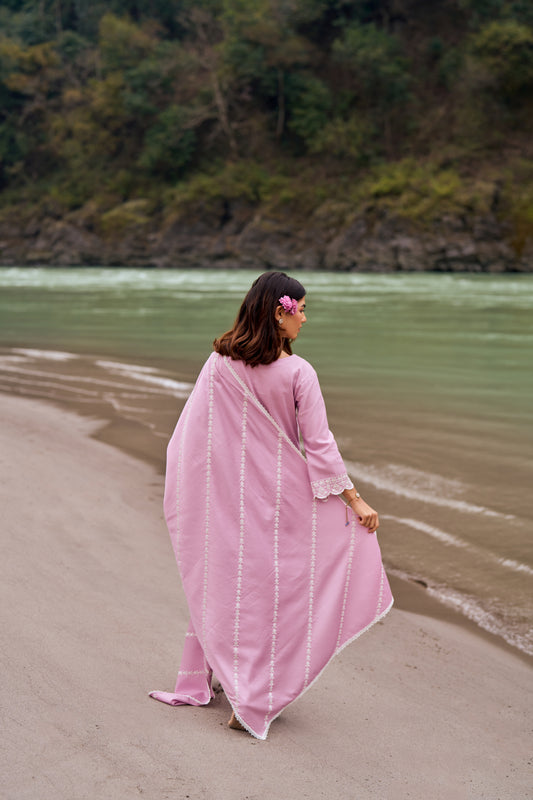 MEGHA - Lavender Cotton Suit Set