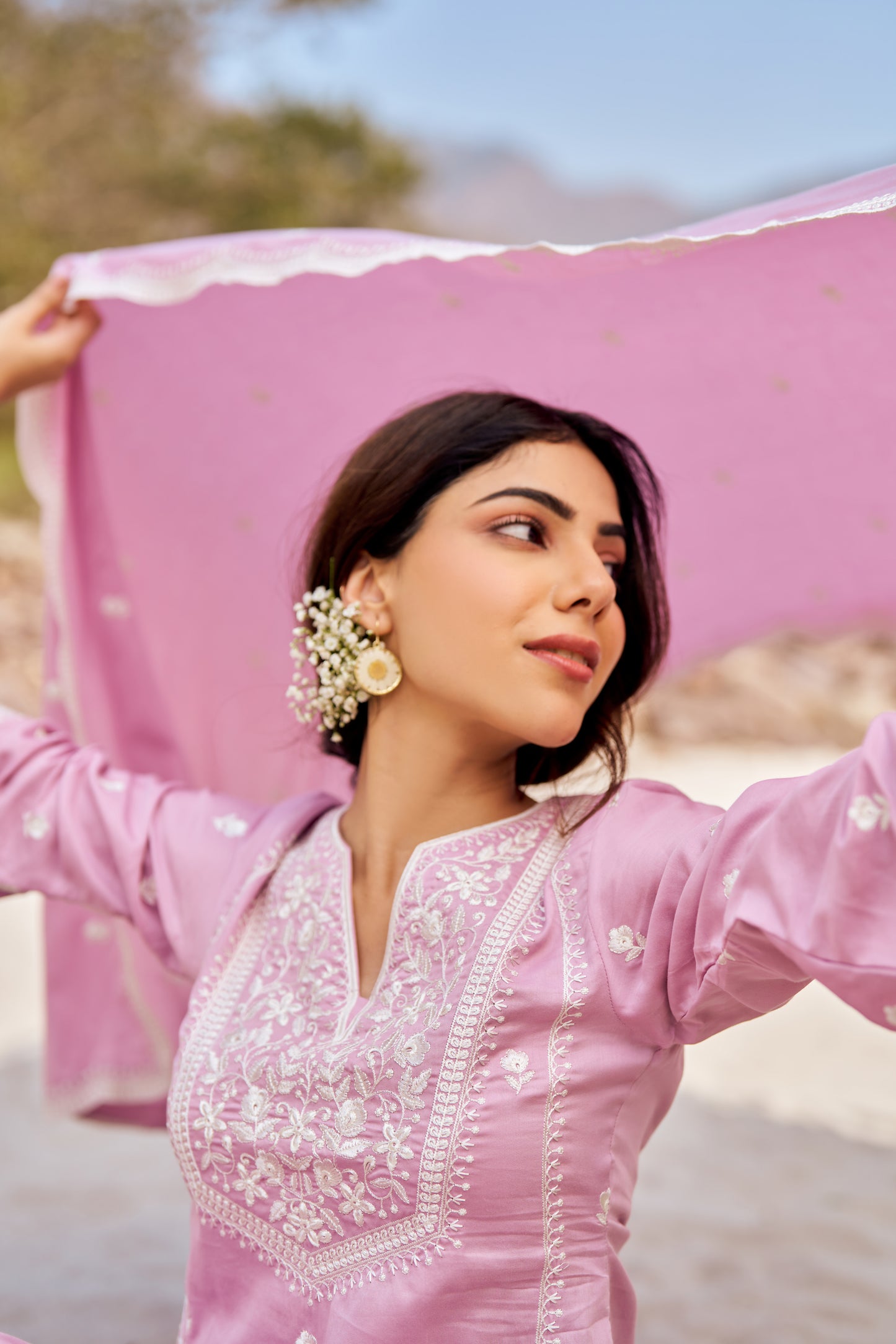 KUDRAT - Lavender Cotton Suit Set