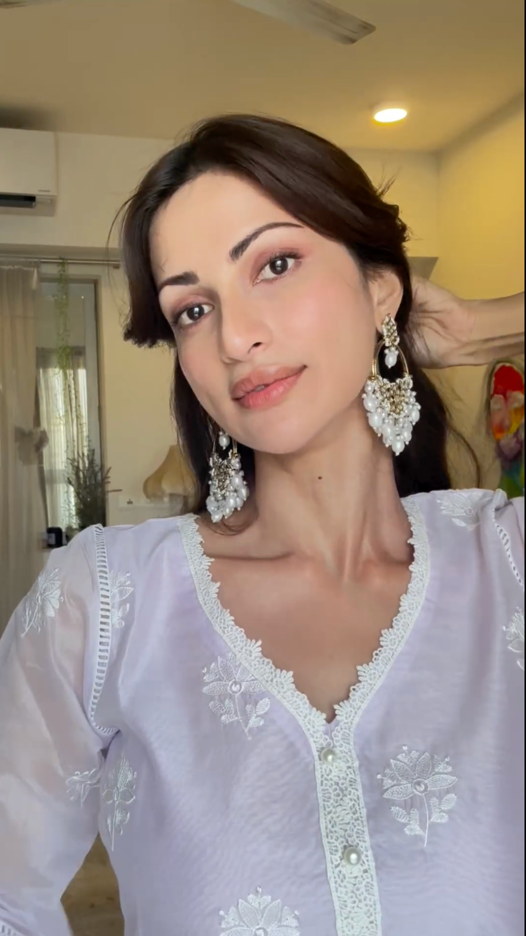 Diksha Singh in Gul - Lavender Embroidered Suit Set