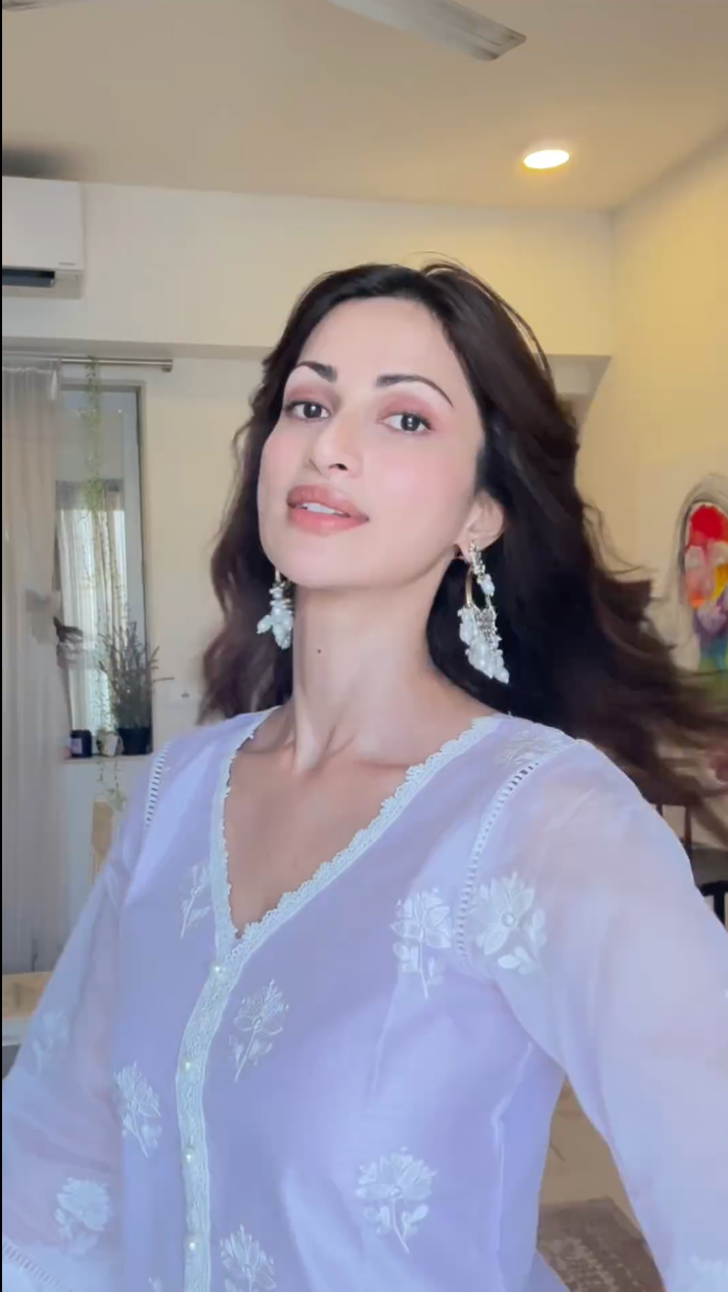 Diksha Singh in Gul - Lavender Embroidered Suit Set