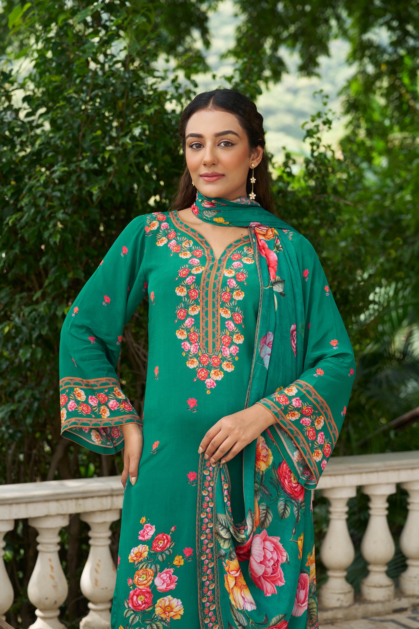 PANKHURI - Green Suit Set