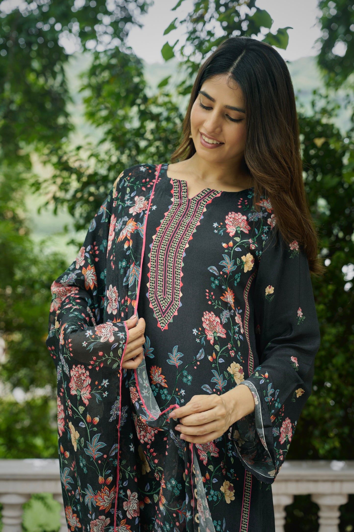 SURMAI - Grey Suit Set