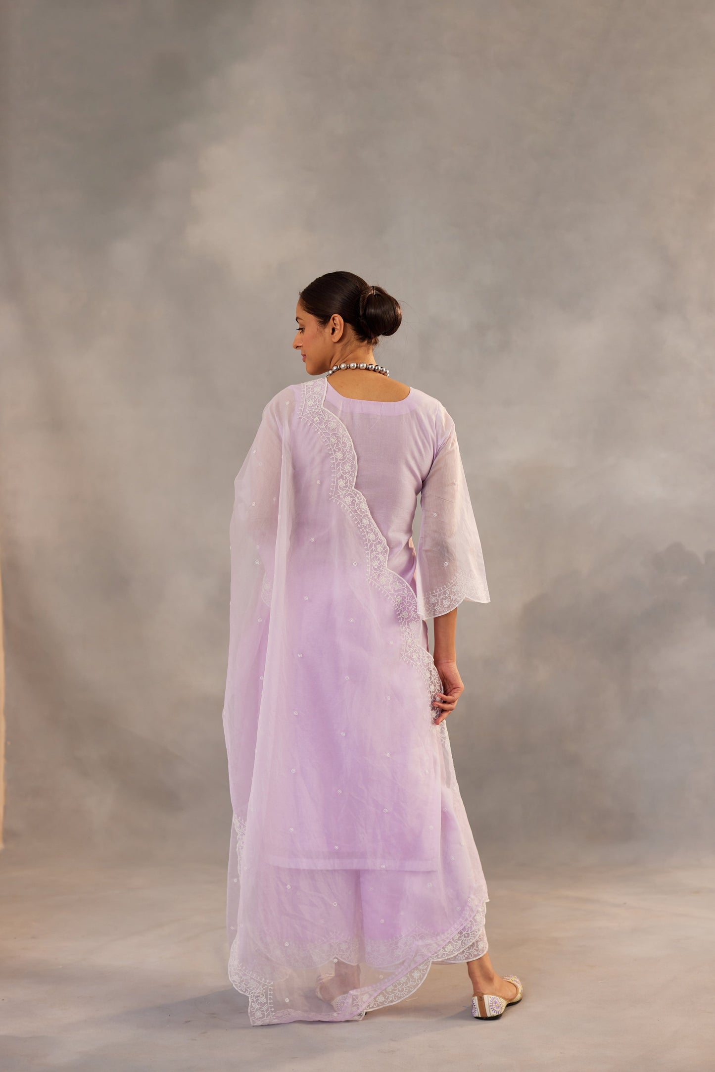 Kesar - Lavender Embroidered Suit Set