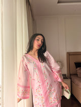 Hiral Kochar in LUNE - Pink Embroidered Co-ord Set