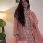 Dr. Gunjan Kunwar in Sitara - Pink Organza Anarkali Set.