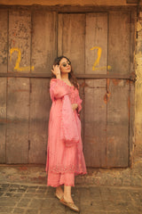 Arpita Gupta in AFSANA - Pink Chanderi Suit Set