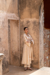 Shreya Lakhani in ROOHANI - Beige Cotton Suit Set