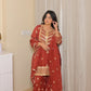 Shivani Kapoor in SIYAH - Rust Organza Sharara Set