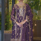 Shreya Lakhani in IRA - Purple Organza A-line Suit Set