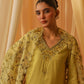 MEERA - Yellow Chanderi Suit Set