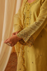 ANYA -  Yellow Chanderi Suit Set
