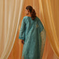 MUNIR - Blue Chanderi Suit Set