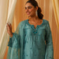 MUNIR - Blue Chanderi Suit Set