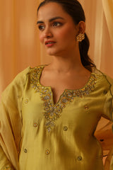 ROOP - Yellow Chanderi Suit Set