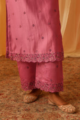 GULHAR - Pink Chanderi Suit Set
