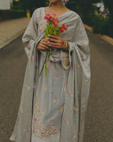 Isha Borah (@ishaborah) CHHAYA - Grey Cotton Suit Set