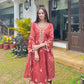 Jasnoor Anand in Rust Chanderi Silk Suit Set