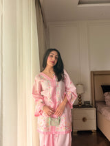 Hiral Kochar in LUNE - Pink Embroidered Co-ord Set