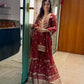 Divya Agarwal in SIYAH - Rust Organza Sharara Set
