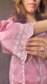 Kanika Khatri in FALAK - Pink Cotton Suit Set