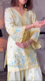 Deepika Sharma Baweja in VIAN - Yellow Embroidered Co-ord Set