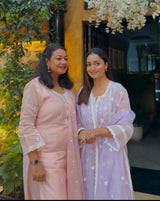 Tridha Choudhary in Kalgi - Lavender Embroidered Suit Set.