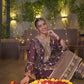 Shreya Lakhani in IRA - Purple Organza A-line Suit Set