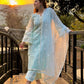 Shivaleeka Oberoi in Gulbahar - Mint Green Embroidered Suit Set