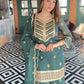 Amita Singh (@amitasinghh) VANI - Green Organza Sharara Set
