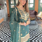 Amita Singh (@amitasinghh) VANI - Green Organza Sharara Set