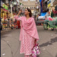 Harpreet Suri (@momwearsprada) in AMBER - Pink Cotton Suit Set