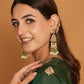 Rubal Wadhwa in Taazgi - Green Embroidered Chanderi Suit Set