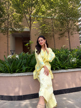 Neelam Upadhaya in VIAN - Yellow Embroidered Co-ord Set