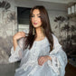 Anmol Bhatia in Silver Grey Chanderi Suit Set