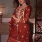 Kriti Singh in SIYAH - Rust Organza Sharara Set