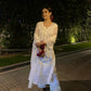 Anmol Bhatia in Aseem Ivory White Embroidered Straight Suit Set