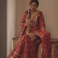 Radhika Bhardwaj Prakash in SIYAH - Rust Organza Sharara Set