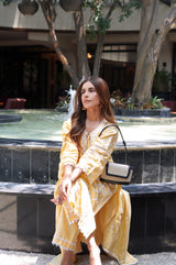 Kriti Singh in KIRAN - Yellow Cotton Suit Set