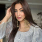 Anmol Bhatia in Silver Grey Chanderi Suit Set