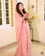 Juhi Parmar in Heera - Pink Organza Lehenga Set.