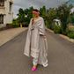 Isha Borah (@ishaborah) CHHAYA - Grey Cotton Suit Set