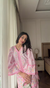 Hiral Kochar in LUNE - Pink Embroidered Co-ord Set