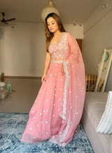 Uditi Singh in Heera - Pink Organza Lehenga Set.