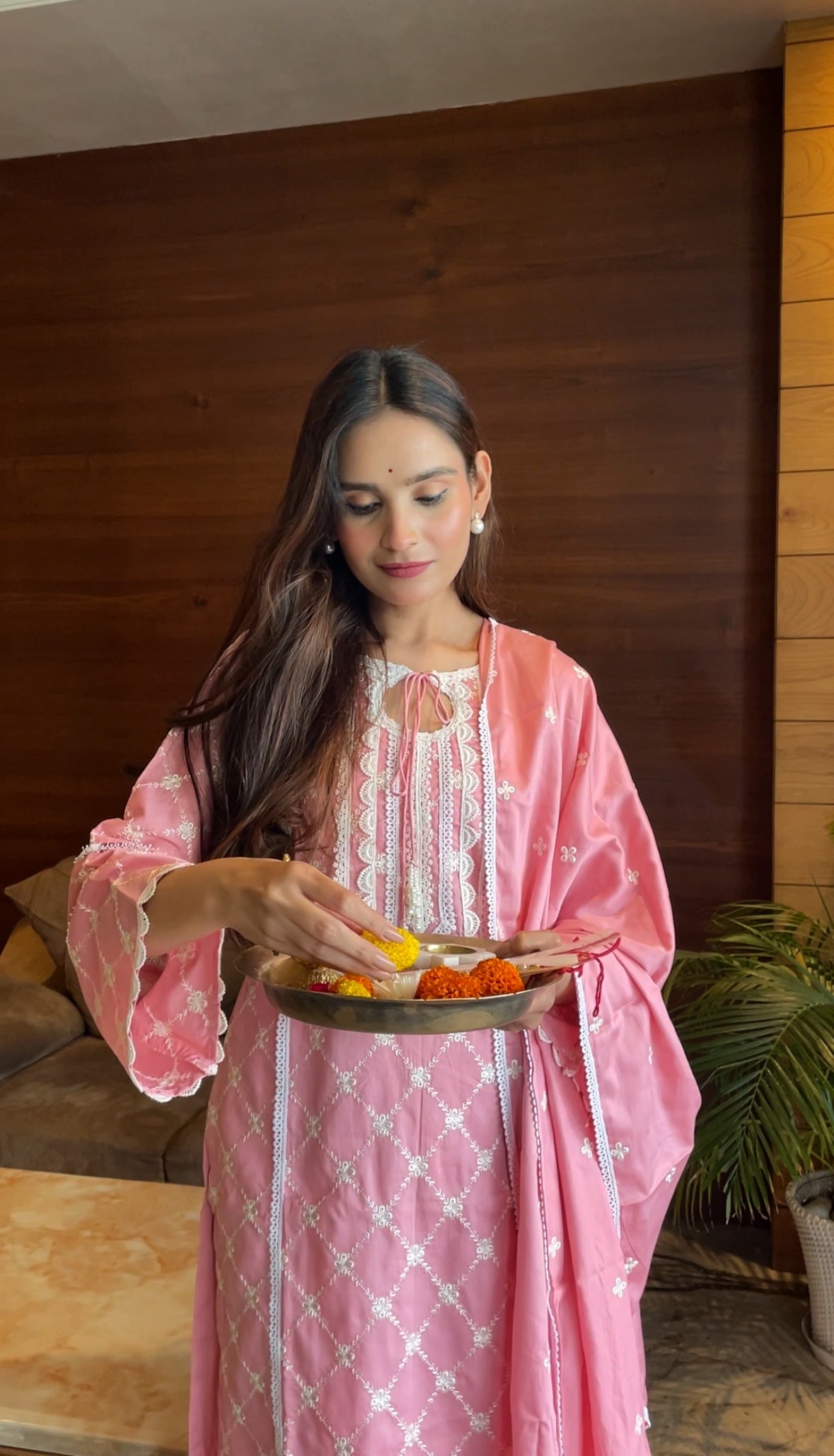 APOORVA SHARMA in AMBER - Pink Cotton Suit Set