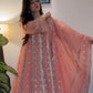 Dr. Gunjan Kunwar in Sitara - Pink Organza Anarkali Set.